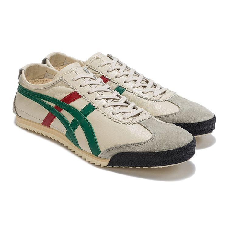 ONITSUKA TIGER Mexico 66 Deluxe Cream Green Unisex Sneakers 1181A436-100
