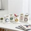 1PC Winter Plush PU Leather Eyeglass Holder Eyeglass Stand Display Stands Shelf Sunglass Holder Eyeglass Stand Cute Practical