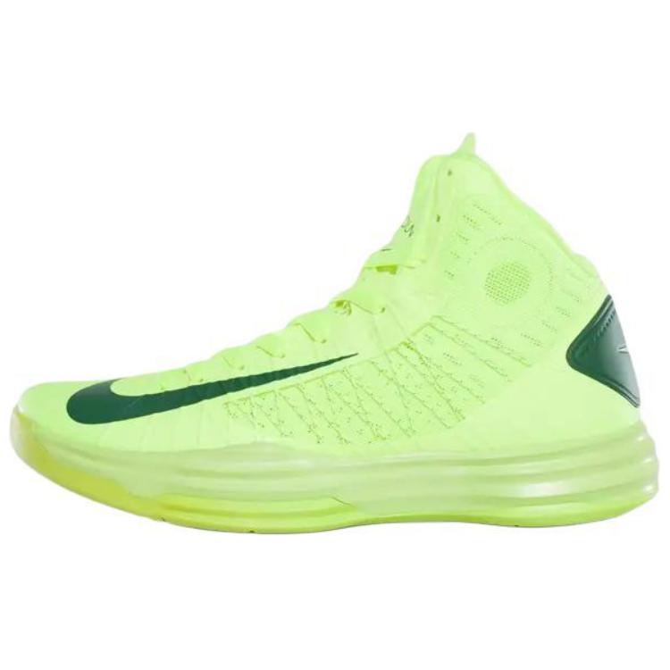 

Nike Lunar Hyperdunk+ Slip Resistant Abrasion Resistant Mid top Basketball Shoes Unisex Green 524934-700 44.5