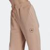 Adidas X Stella McCartney Collaboration Solid Color Loose Fit Drawstring Cuffed Sweatpants Women Bottoms Light-Pink H59287