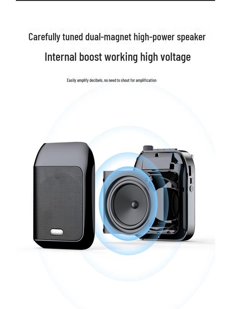 APORO T9 Wired Bluetooth High-Power Amplifier for Tour Guides and Teachers