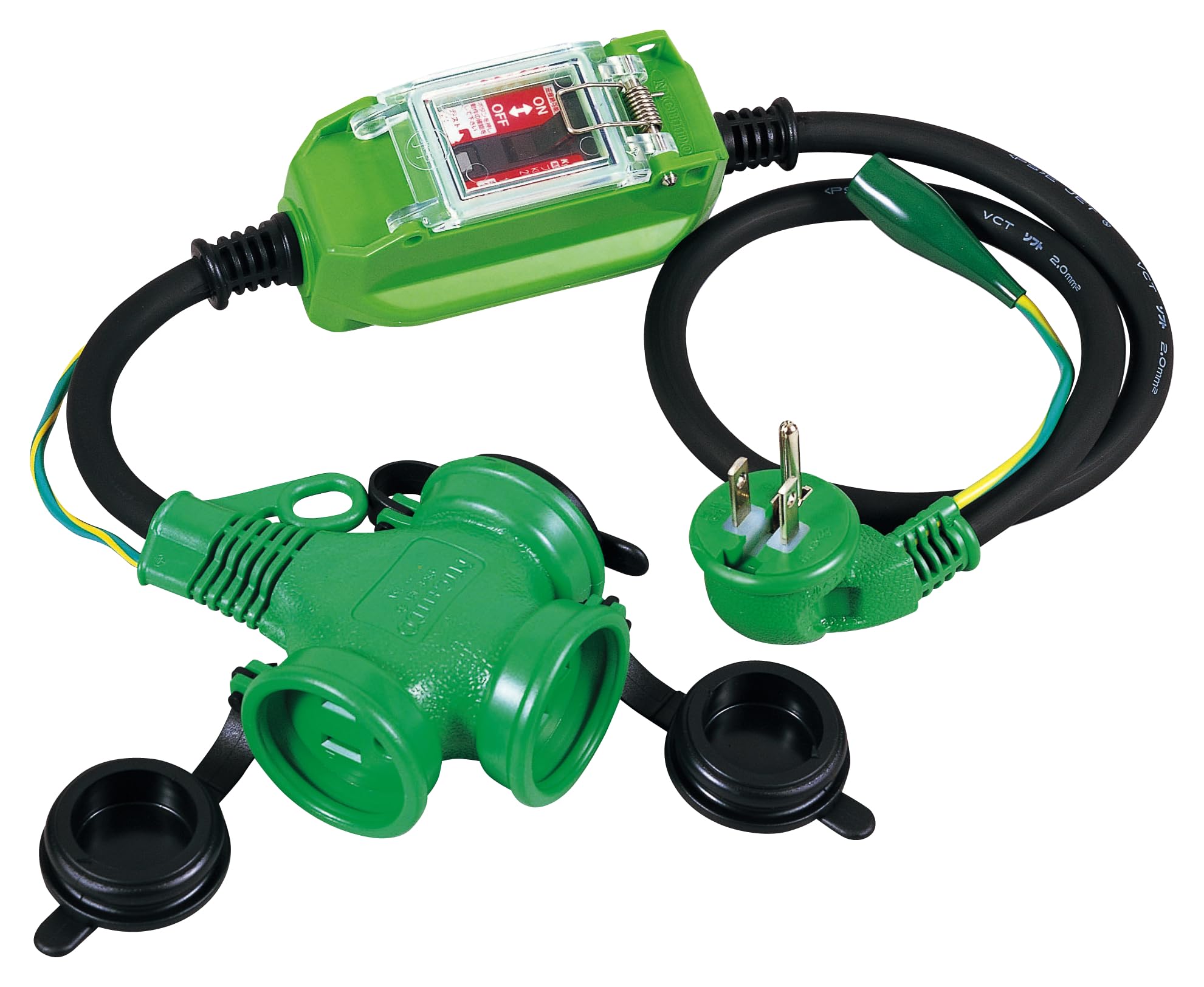 

Nichido Industries Rainproof L-Henna Pokkin Extension Breaker PBWL-EK-T (Indoor/Outdoor Use)