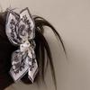 Internet Celebrity Taking Photo Braids Hair Claw with Cashew Flower Bowknot Hair Catch for Teens Braids Side Braids