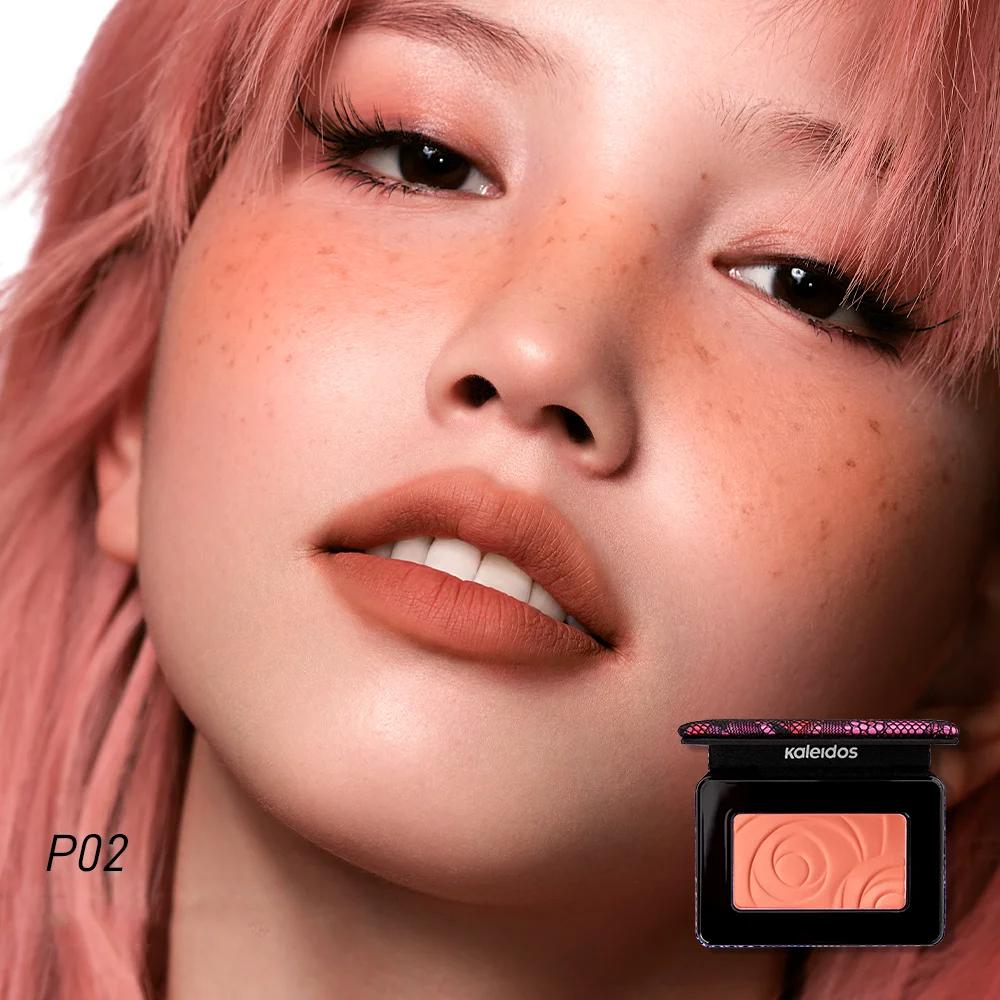 

Kaleidos Matte Blush High Pigment Lightweight Long Lasting Natural Glow Buildable Sun Kissed Vegan Clean Beauty Face Makeup P02