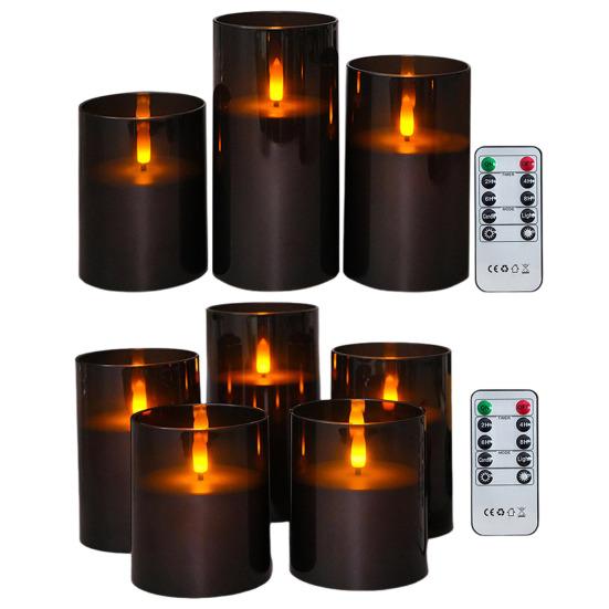 Flameless Led Candles Battery Operated Flickering Fake Electric Pillar Candles