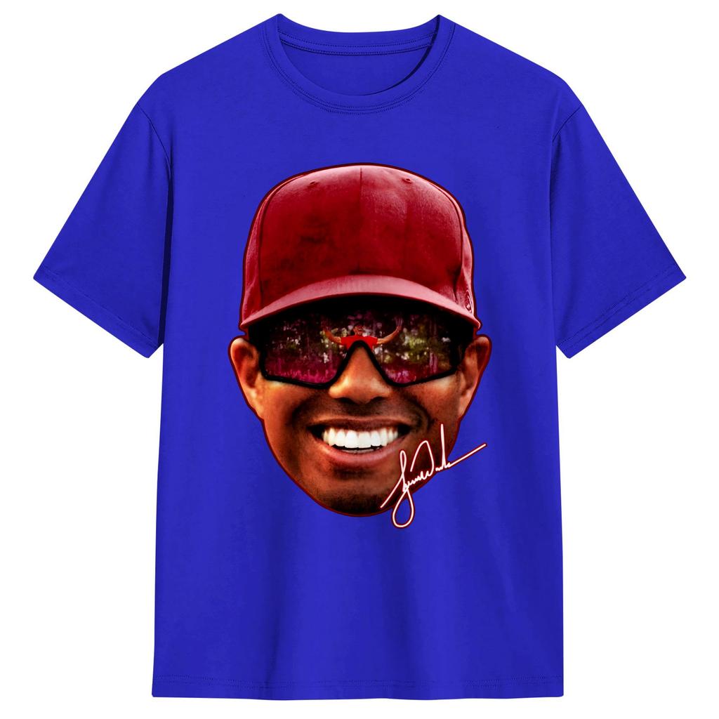 Tigers WWoods Big Face T Shirt Unisex Awesome TShirts Summer ONeck Popular Tee Shirt Custom DIY Oversized Tops