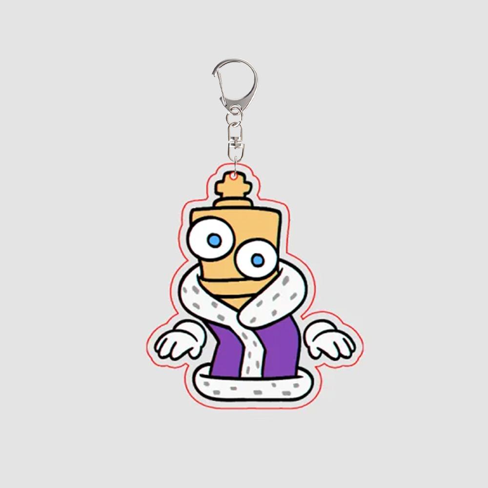 

For TADC Pomni Jax Ragatha Gangle Zooble Kinger Caine Anime Peripheral Acrylic KeyChain Exquisite Backpack Pendant Festival Gift
