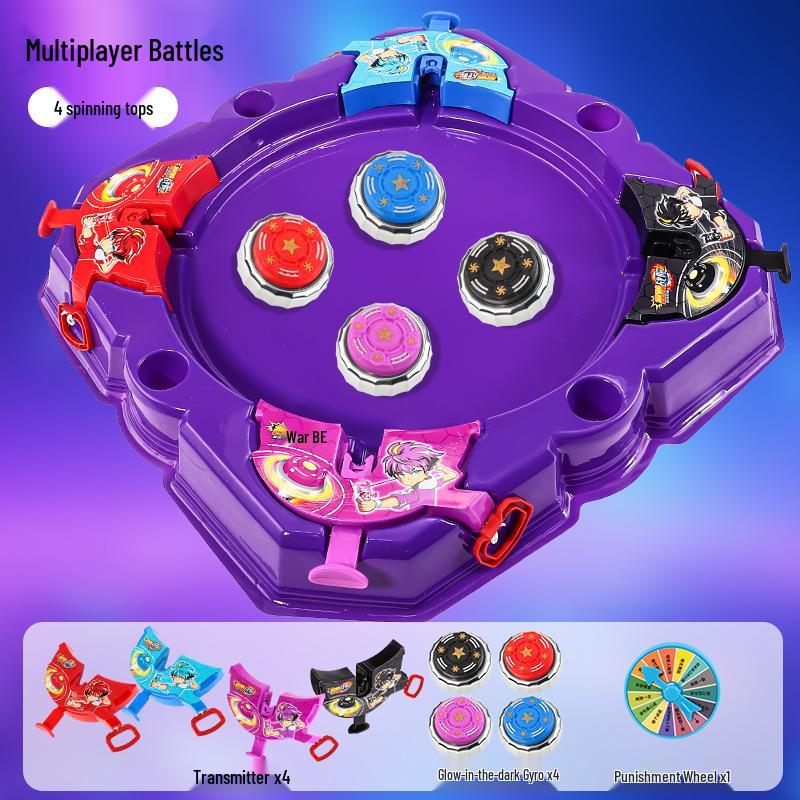 Светящийся набор для битвы гироскопов из сплава для детей