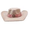 Autumn and winter retro men's and women's jazz hats Western cowboy hats Big brim top hats Ethnic style hats