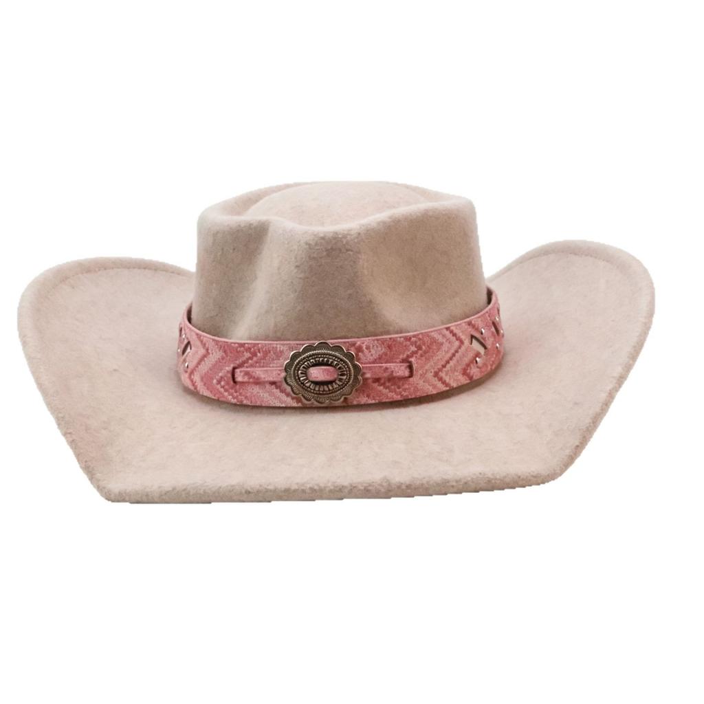 Autumn and winter retro men's and women's jazz hats Western cowboy hats Big brim top hats Ethnic style hats