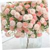 20-Branch Simulated Carnations Artificial Flowers Tassels Silk Plastic Realistic Carnation for Bouquet Home Decor