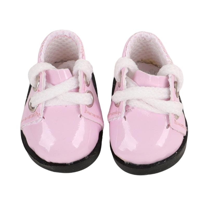 Multi Color Mini Doll Shoes Set Of 6 Pairs For 17cm/6.7in Dolls Detailed Craftsmanship Leather Style Footwear