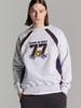 La Maison Studio Unisex Rugby Sports Double Seven Sweatshirt Ash Gray (Fcd1Ts104M)