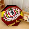 Union Berlin FC Automatic 3‑Fold Umbrella 8‑Rib Windproof Folding Umbrella Sun Rain Protection For Outdoor Travel Daily Use