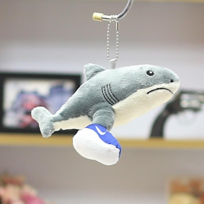 Mountain and Sea Ceremonial Wooden Stick Man Doll Pendant Keychain Shark Doll Small Doll Banana Monkey Plush Toy