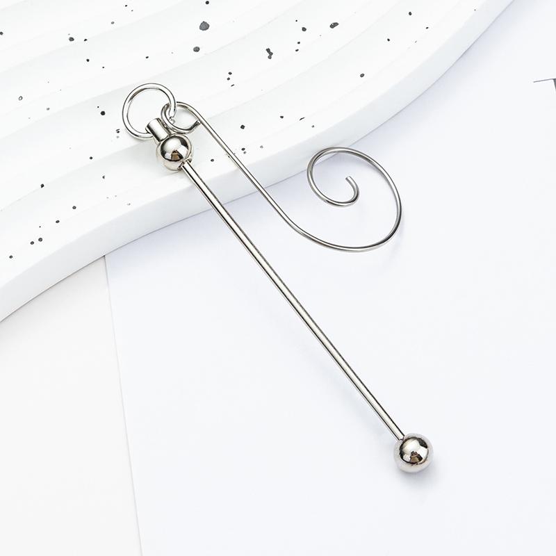 Beadable Metal Christmas Hangers For Crafting And Tree Decoration Colorful Hanging Hook Craft Accessories