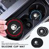 2pcs Silicone Car Water Cup Holder Coaster Anti Slip Pad Mat For Proton Persona X50 X70 X90 S90 S70 Saga Iriz Exora