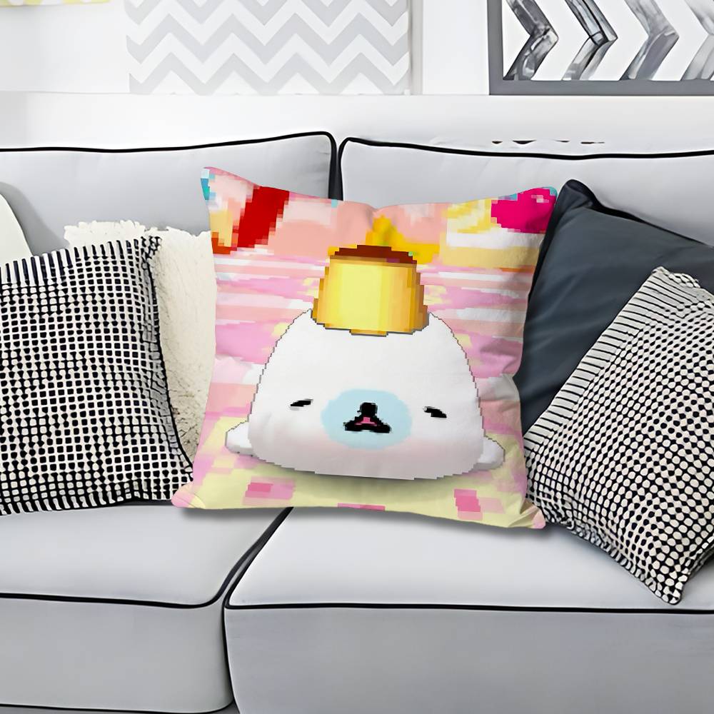 Cute MMamegoma Seal Various Sizes Square Pillow Case For Car Home Bedchamber Decor Custom Valentine gift