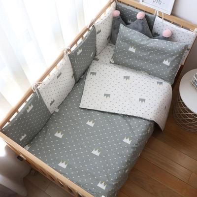 Baby Bedding Set Cotton Cartoon Crib Kit For Kids With The Bumper In Cradle Children Bed Linen For Nursery Boy Girl