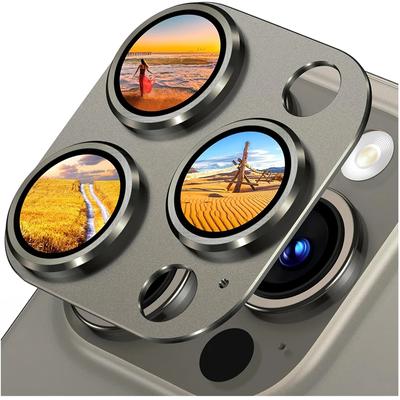 Luxury Metal Camera Lens Protector for iPhone 16 15 14 Plus 13 12 11 Pro Max 16Pro 15Pro Tempered Glass Camera Lens Film