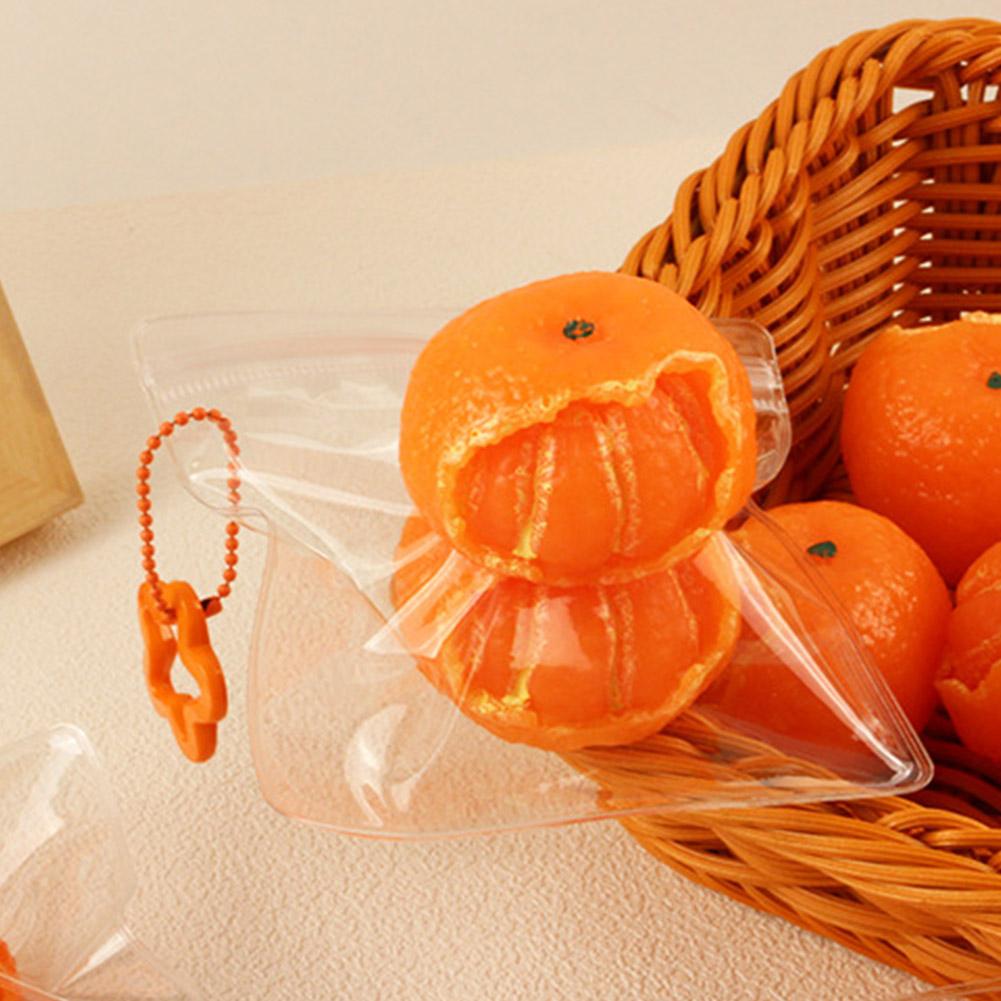 Soft Orange Anti-Stress Ball Simulated Fruit Stress Relief Toy Slow Rebound Decompression Pinch Toy for Office Relax