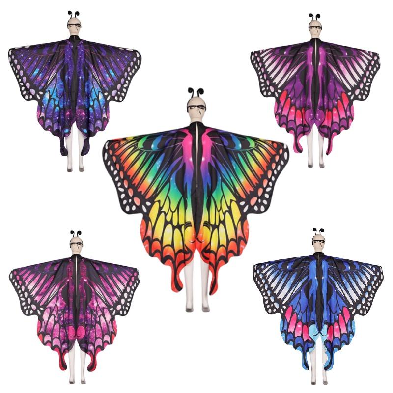 Sweet Dada New Arrival Butterfly Cape In Polyester For Cosplay And Dance Available In Multiple Colors Characters)