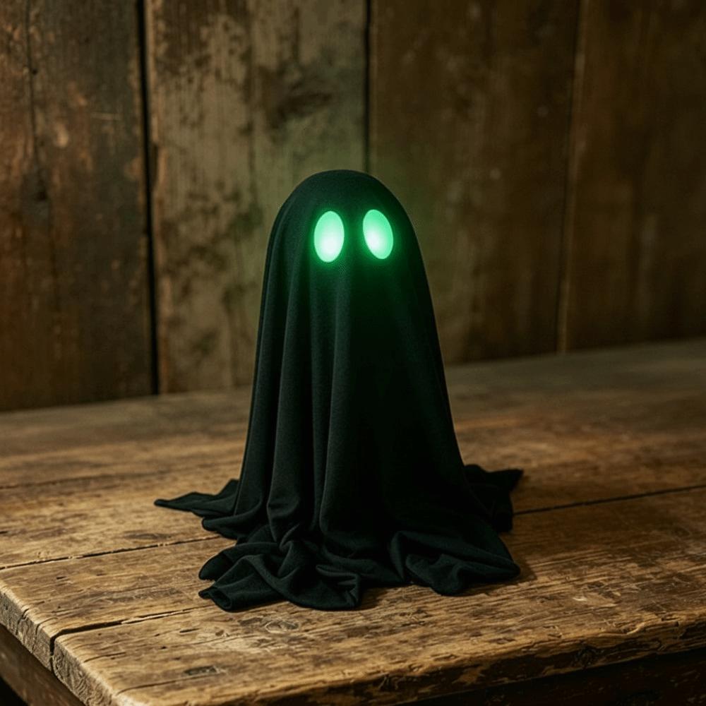 Fluorescent Eyes Glow in The Dark Toy Light Absorbing Fabric Figurine Festival Hosts чёрный
