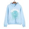 Mens Oversized Hoodie With Foil-Printed 55555 Letter Graphic Streetwear Cotton Fleece Sweatshirt Winter