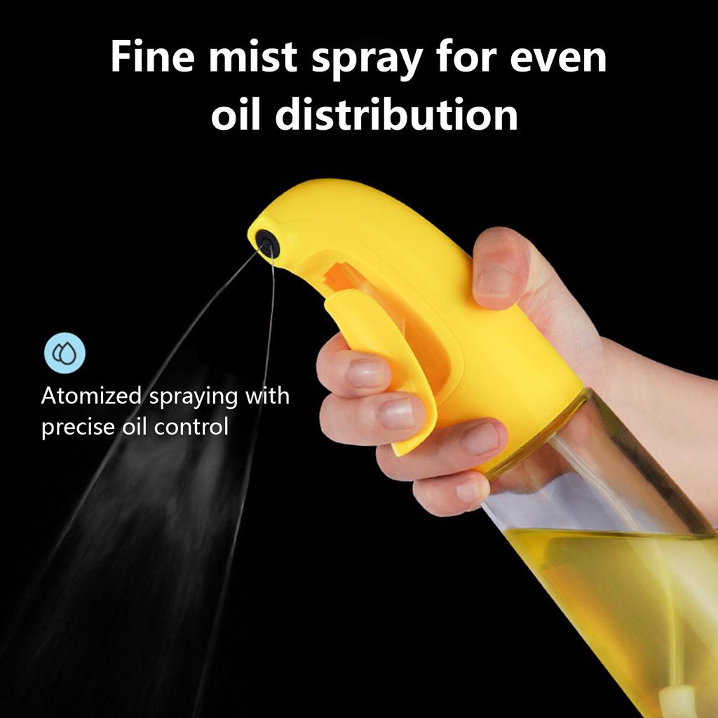 Stainless Steel Oil Spray Bottle Kitchen Press Type Oil Dispenser Olive Oil Sprayer Cooking Spray