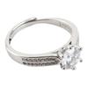 Moissanite Ring 1 Carat Exquisite Details Elegant Moissanite Engagement Ring for Party Date Birthdays