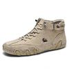 Big Size Mens Shoes High Top Octopus Design Casual Sneakers Genuine Leather Unisex Martin Boots