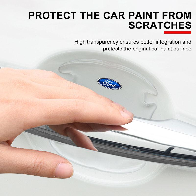 Striscia Protettiva Anticollisione per Carrozzeria Auto Adesivo Antigraffio per Maniglia Porta Auto per Ford Fiesta Ranger Focus Kuga Mustang MAX Transit Mondeo Esco
