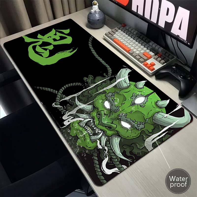 Gaming Esports Mouse Pad Universal Desktop And Laptop Computer Anime ONI Girl Black Office Rubber Anti Slip Pad