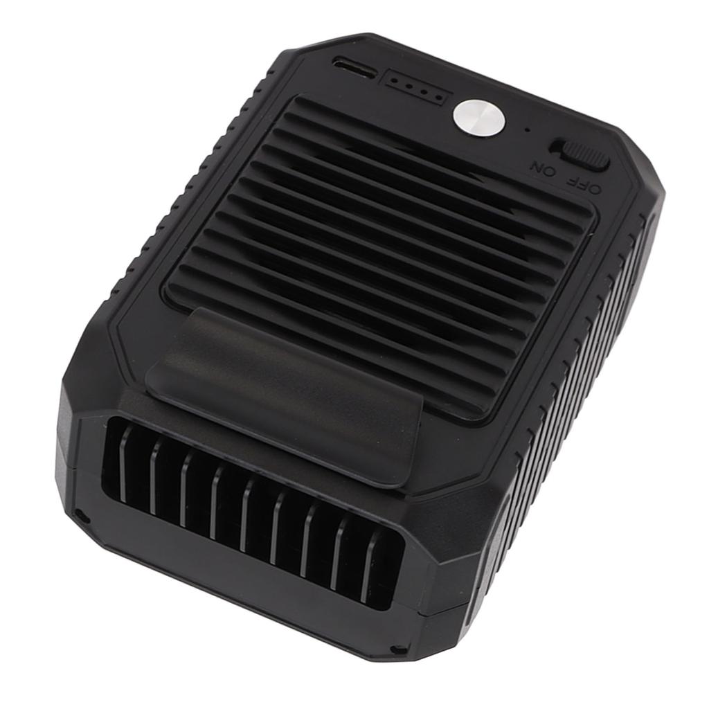 Tragbarer Taillenventilator USB 3 Geschwindigkeiten Freisprech-Gürtelclip-Ventilator mit 10000mAh Akku für