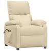 Electric Massage Chair Cream Fabric