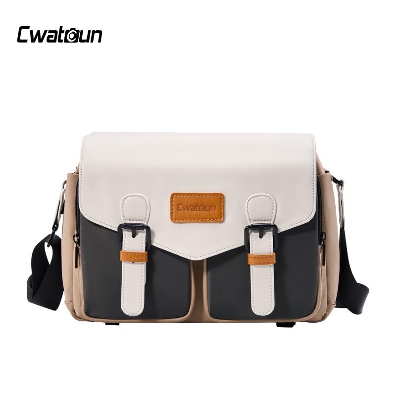 CWATCUN Canvas Shoulder Camera Bag