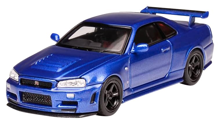 Модель Freestyle MOTORHELIX NISMO R34 Bayside Blue Готовая модель M63416 (ФРИСТАЙЛ) 1/64 GT-R Z-tune