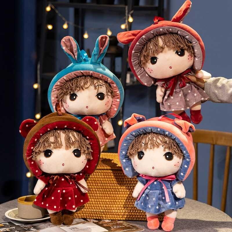 Plüschtier Prinzessin Puppe Weiches Kuschelkissen für Kinder und Kleinkinder Komfortgeschenk