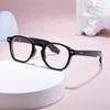 Men With Plain Round Frame Glasses Can Be Equipped With Myopia Optical Frames, And Men With Flat Glasses.