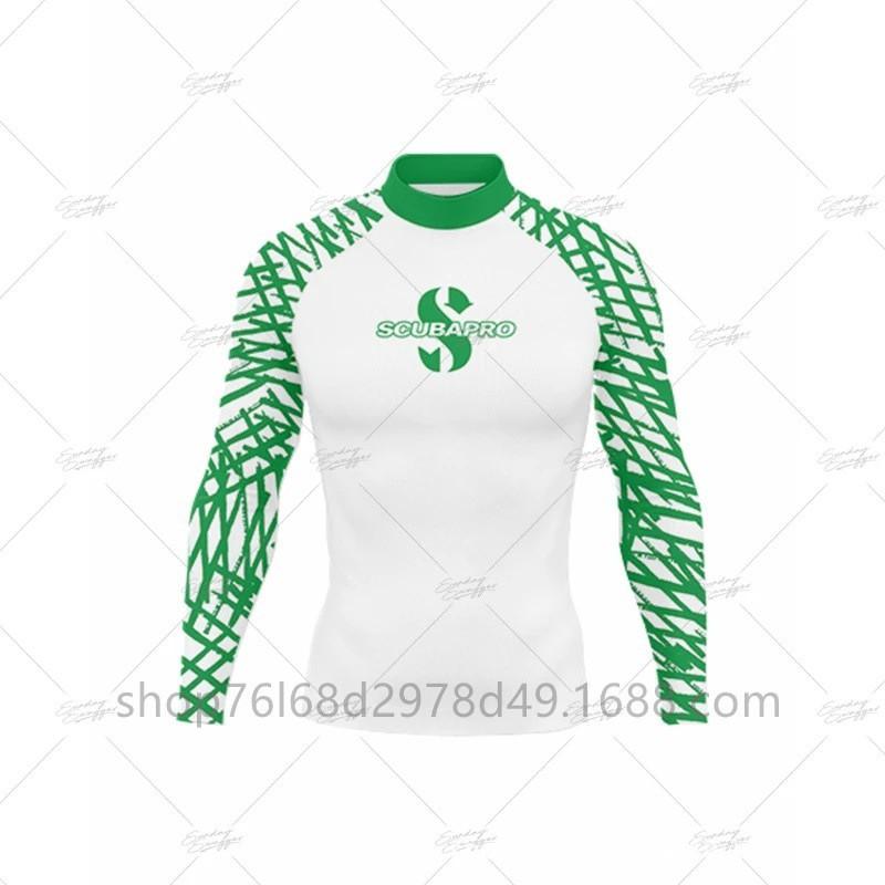 SCUBA Surfing Wear Outdoor Sunscreen Snorkeling Swimwear Long-sleeved Split Top Quick-drying Diving Suit Support