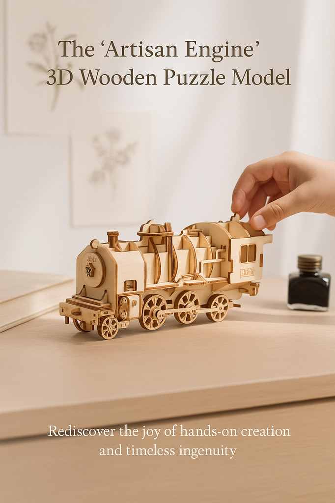 3D Wooden Puzzle Toy Assembly Model Kits Desk Decoration for Children Kids Laser Cutting DIY