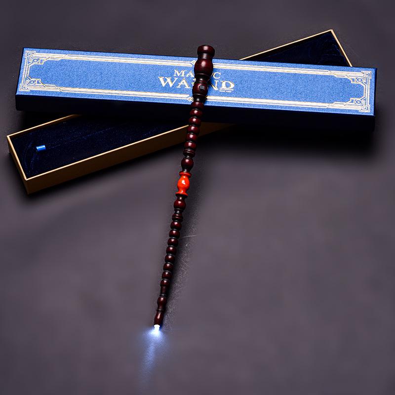 Harry Potter Magic LED Wand Set: Dumbledore & Hermione's Luminous Wands - Perfect Halloween Toy