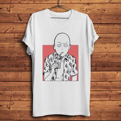 One Punch Hero Funny Anime Tshirt Men White Casual Short Sleeves T-Shirt Unisex Streetwear Manga Tees