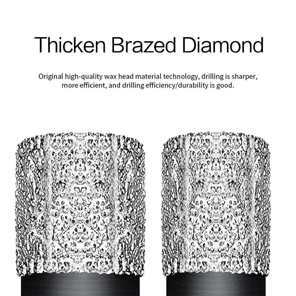 1PC Brazed Drill Bit Dry Drilling Ceramic Tile Drill Bit Marble Granite Vitrified Tile Hole Opener Diamond Drill Bit LM