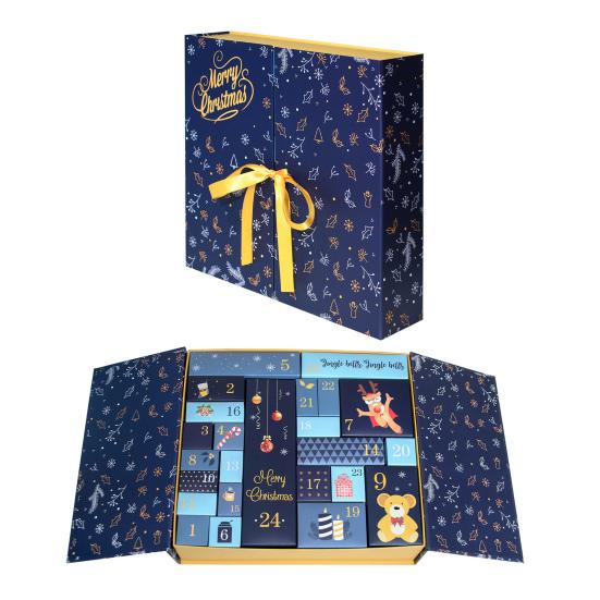 Christmas Advent Calendar 2025 24 Days Christmas Countdown Calendar with 24 Empty Boxes DIY Refillable Gift Boxes for Boys Girls Teens Adults