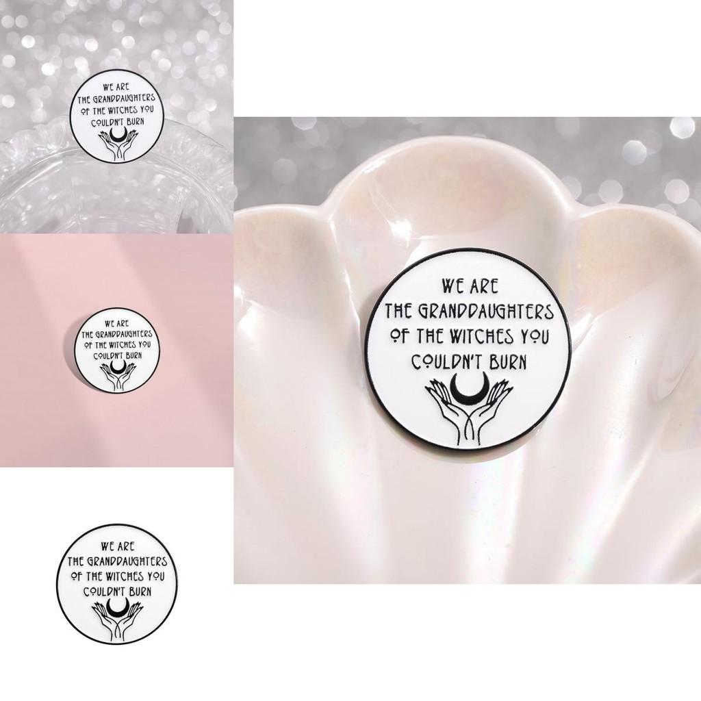 Charming White Round Cartoon Character Brooch Made Of Alloy For Versatile Decorative Use