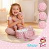 Poupée bébé 30 cm avec porte-bébé, oreiller, couette et tétine – Kinderplay (KP0662)