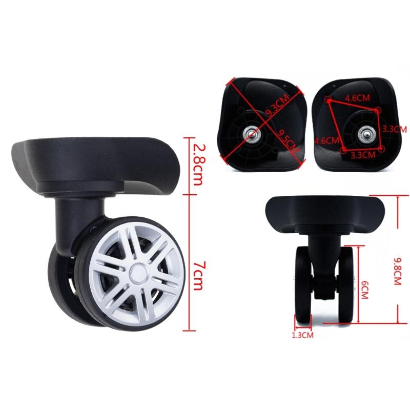A09 Trolley Case Luggage Wheels No Noise Luggage Swivel Left & Right Caster Silent Wheels DIY Suitcase Replacement Parts