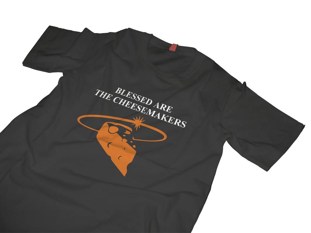 Monty Python T-shirt - Salige er ostemagerne - Livet er helligt
