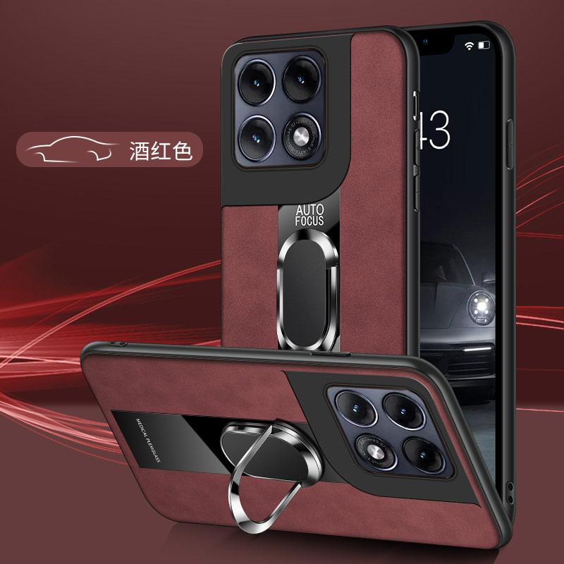 Custodia di Lusso in Pelle di Pecora per Motorola Signature Edge 70 Pro Fusion+ Ultra 60 s 50 G67 G57 Power G86 G56 Copertura con Supporto ad Anello Magnetico